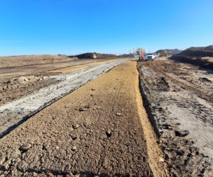 Prace na budowie odcinka S8 Kobierzyce Północ - Kobierzyce Południe