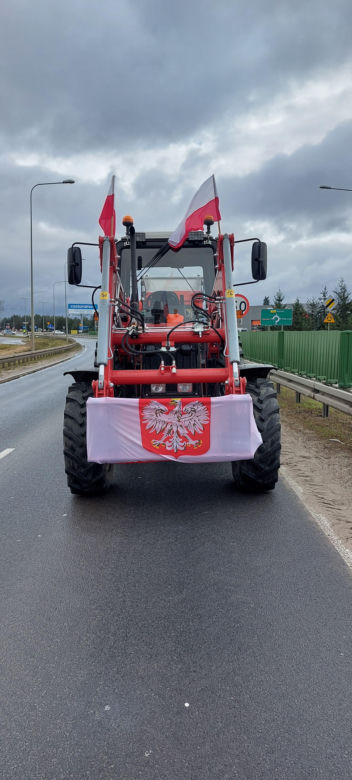 Tak wygląda protest rolników w okolicach Poznania!