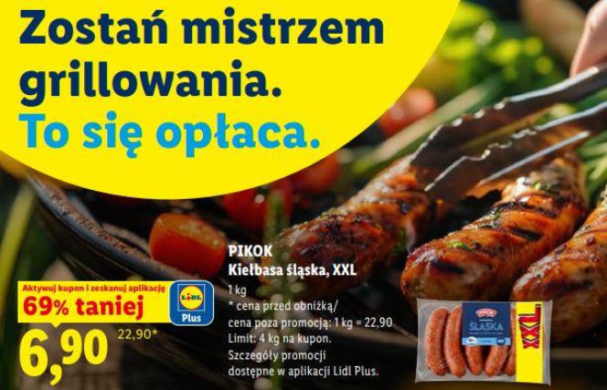 promocja na kiełbasę w Lidlu