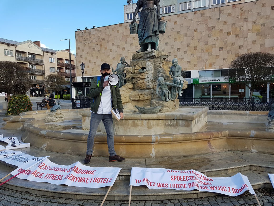 Zobaczcie jak przebiegał protest. 