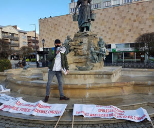 Zobaczcie jak przebiegał protest. 