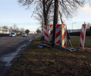  Ciężki sprzęt już na placu budowy. Rozpoczyna się przebudowa Fabrycznej w Lesznie