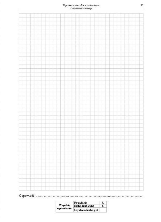 Matura 2014 matematyka poziom rozszerzony