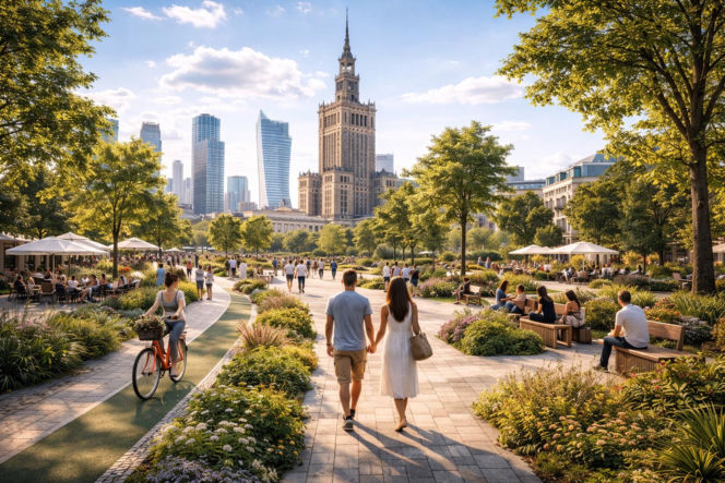 Centra miast bez samochodów. AI pokazuje, jak zmieni się Polska