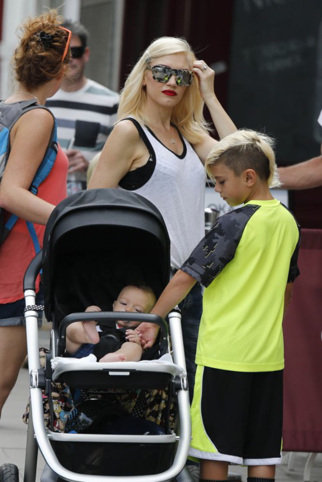Gwen Stefani z rodziną na lodach