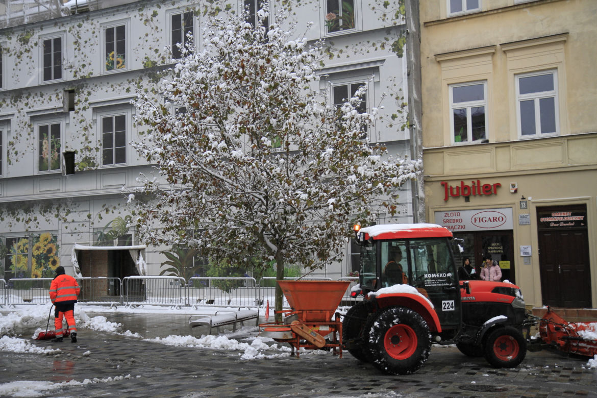 Zima w Lublinie. Tak wygląda centrum miasta po pierwszych opadach śniegu!