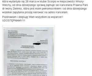 Piękni i Młodzi pismo sądowe