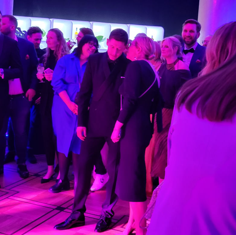 Robert Lewandowski na premierze filmu Nieznany