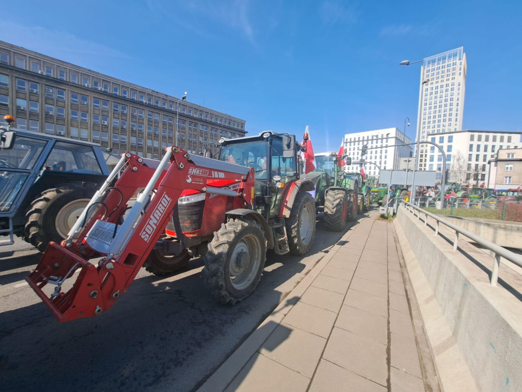 Protest rolników w Krakowie. 20.03.2024