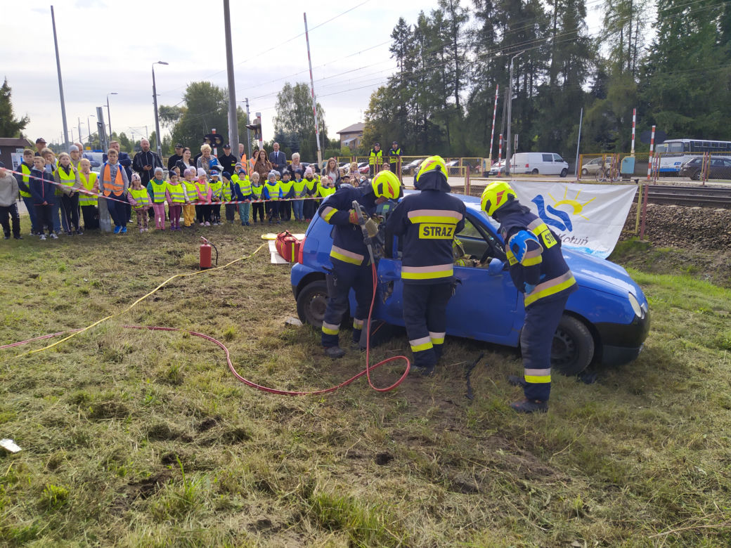 ZOBACZ ZDJĘCIA z akcji "Bezpieczny przejazd" w Koszewnicy, w gminie Kotuń - 15.09.2022