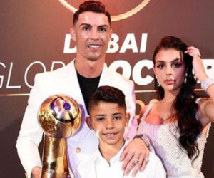 Cristiano Ronaldo i Georgina Rodriguez z synem