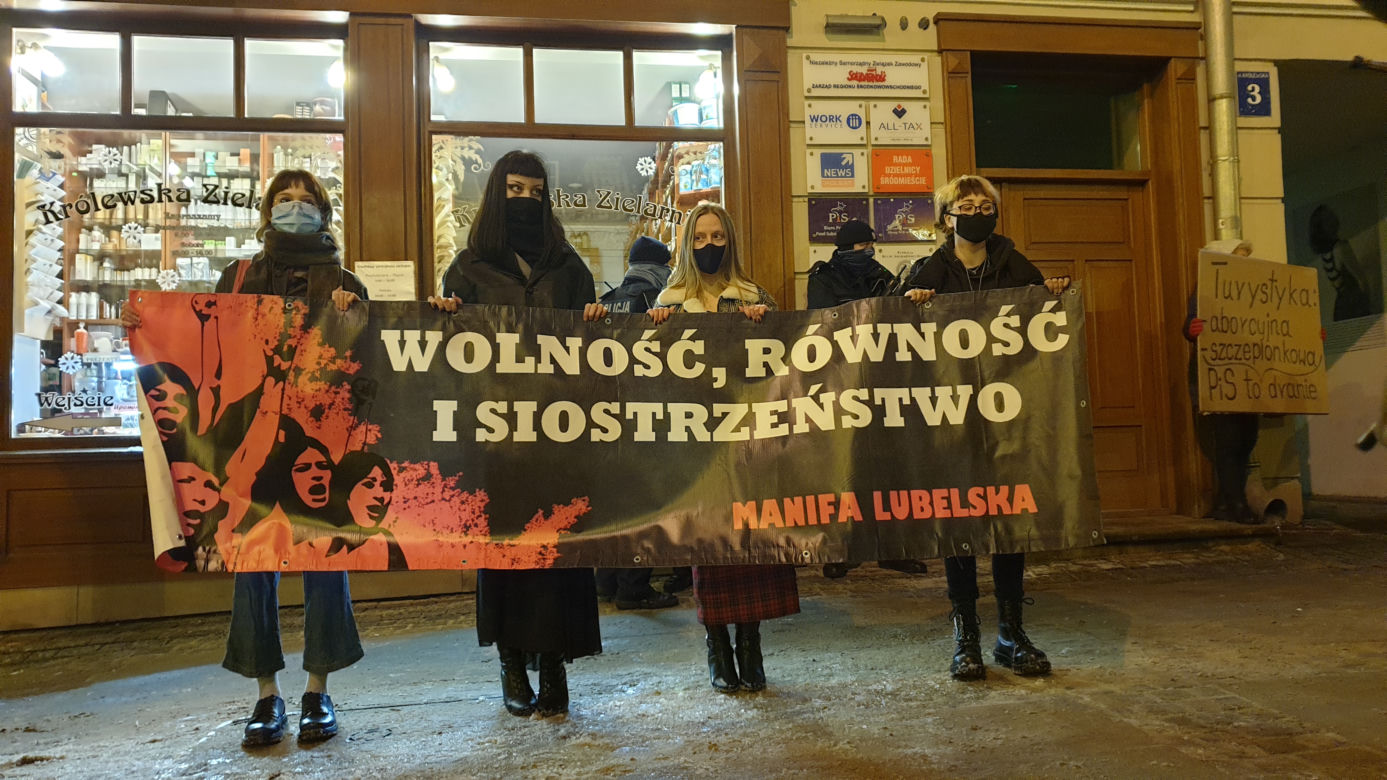 Kolejny protest w Lublinie po publikacji wyroku Trybunału Konstytucyjnego