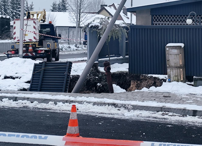 Zapadlisko w Olkuszu