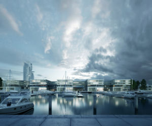 Marina Gdynia – nowa inwestycja nad morzem. Wizualizacja budynku biurowego