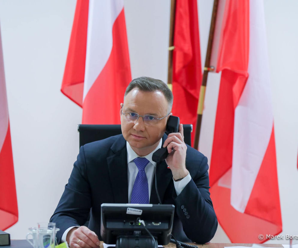 Duda po rozmowie z Bidenem. Tematem kryzys na Ukrainie