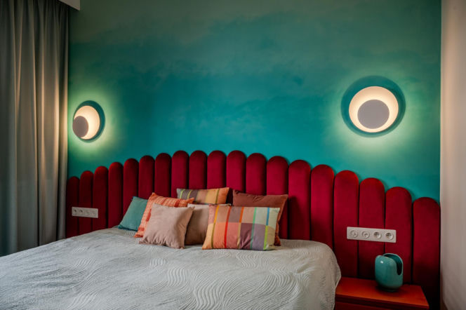 Odważne kolory we wnętrzach - projekt Deer Design