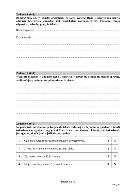 ARKUSZE CKE - Matura filozofia - poziom podstawowy i rozszerzony 2019