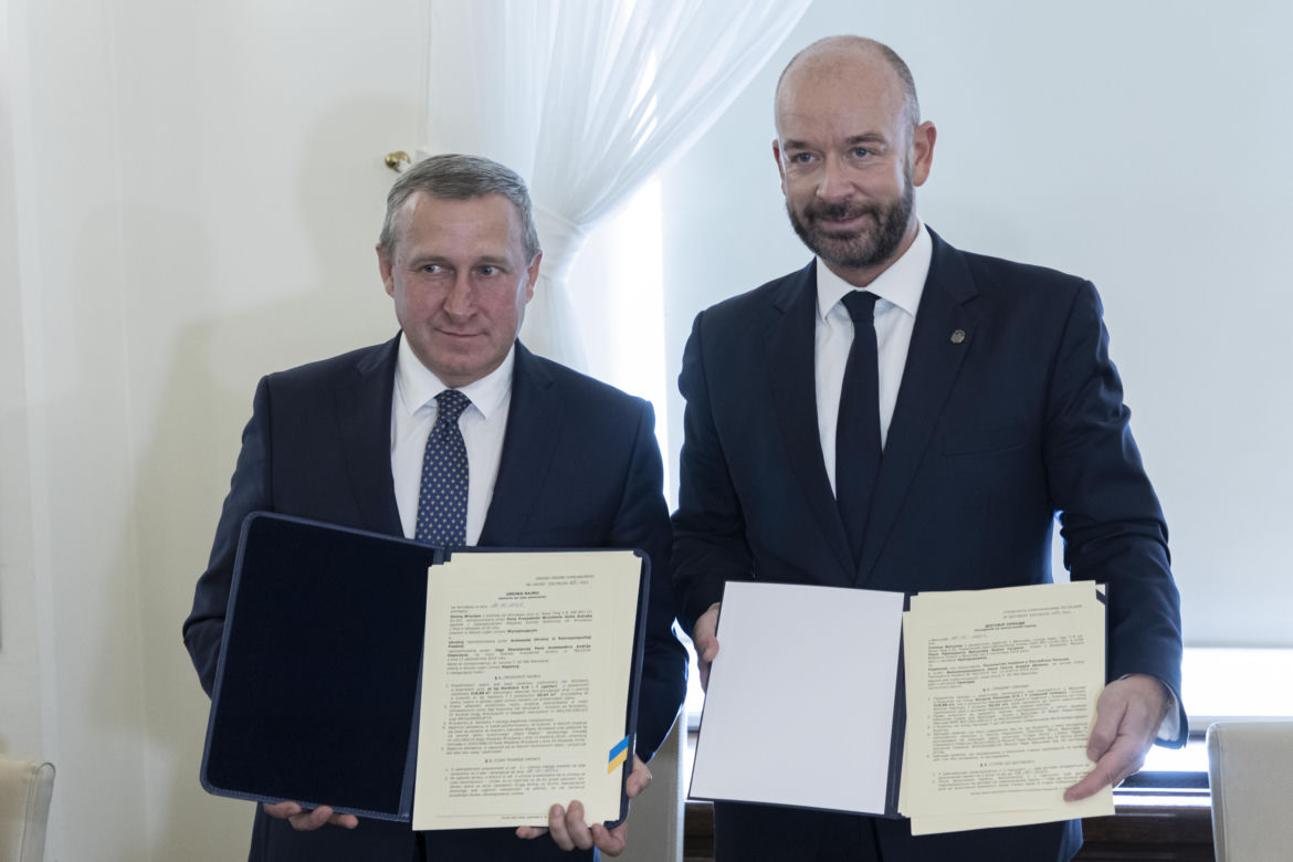 Podpisanie w sprawie utworzenia Konsulatu Generalnego Ukrainy we Wrocławiu