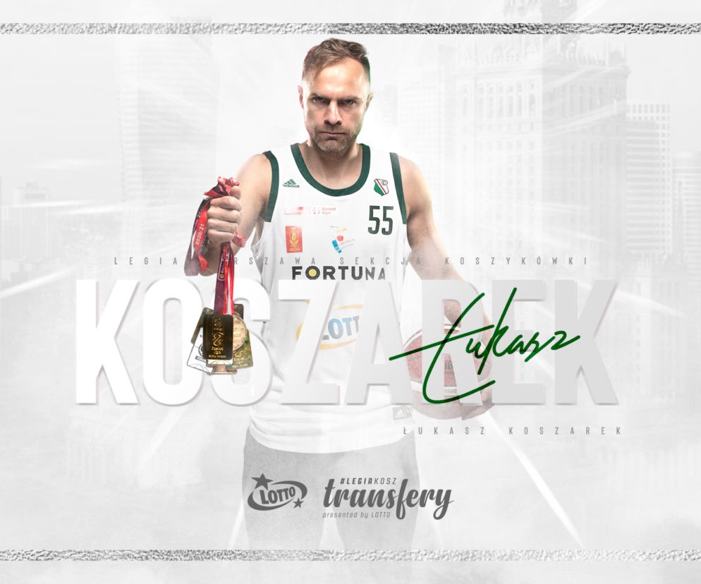 Koszykówka, Łukasz Koszarek, Legia Warszawa, Energa Basket Liga