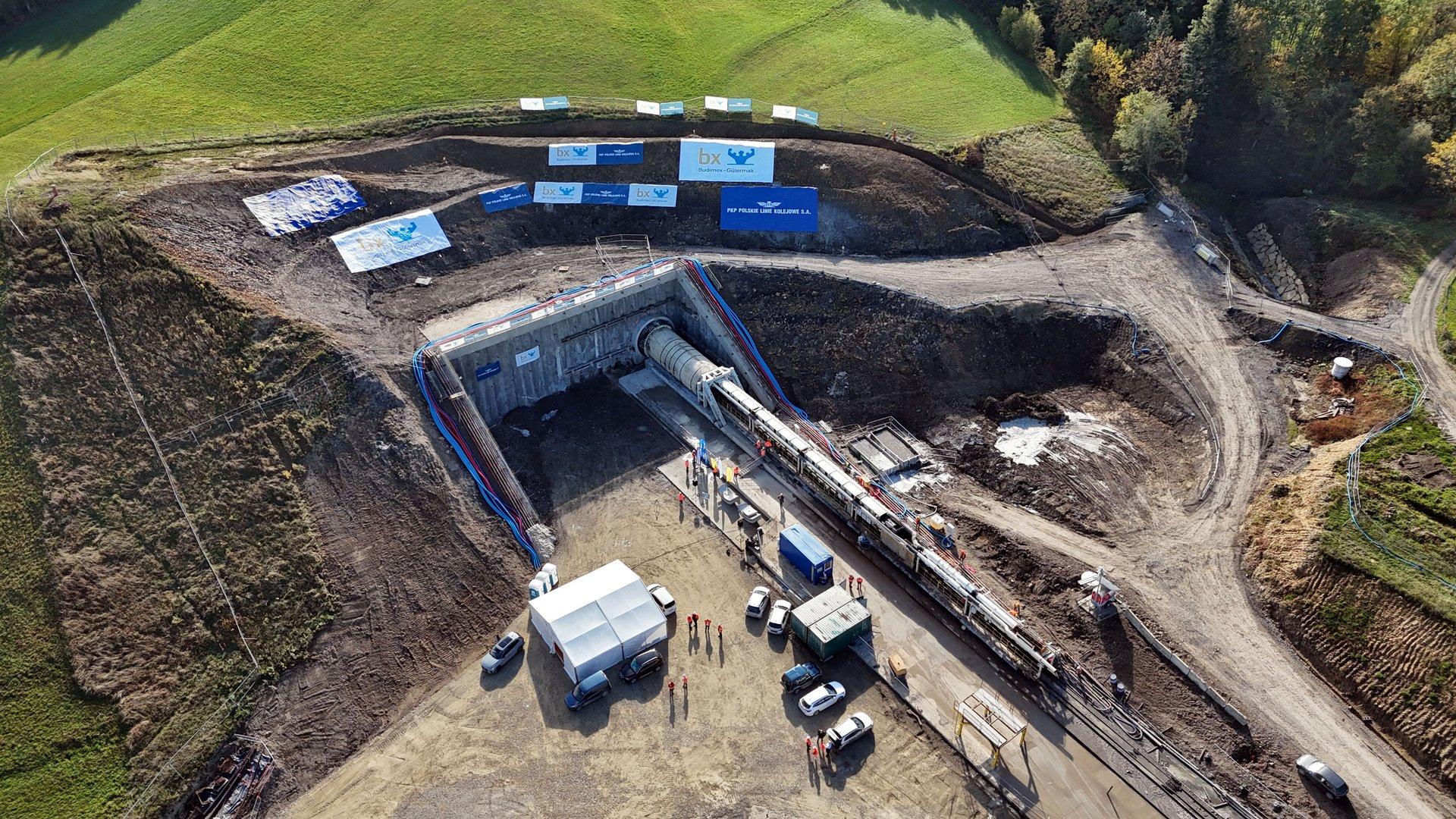 Rozpoczęcie drążenia tunelu ewakuacyjnego Tymbark - Szczyrzyc