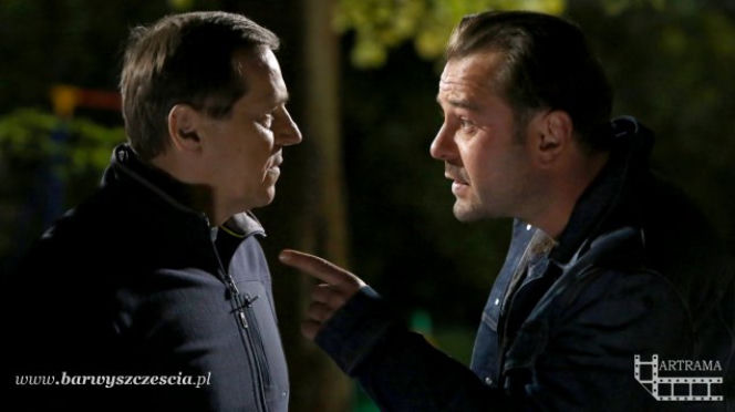 Barwy szczęścia po wakacjach 2015. Zenek Grzelak (Jan Pęczek), Borys (Jakub Wieczorek)