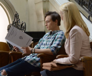 Pierwsza miłość. Leokadia (Halina Skoczyńska), Krystian (Patryk Pniewski)