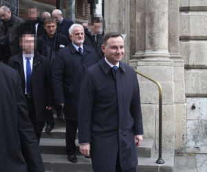 Prezydent Duda i Marta Kaczyńska na Wawelu