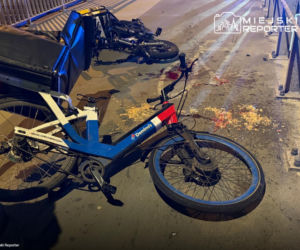 Rowerami dostarczali jedzenie, zderzyli się na wiadukcie. Polała się krew, jeden z nich stracił zęby!