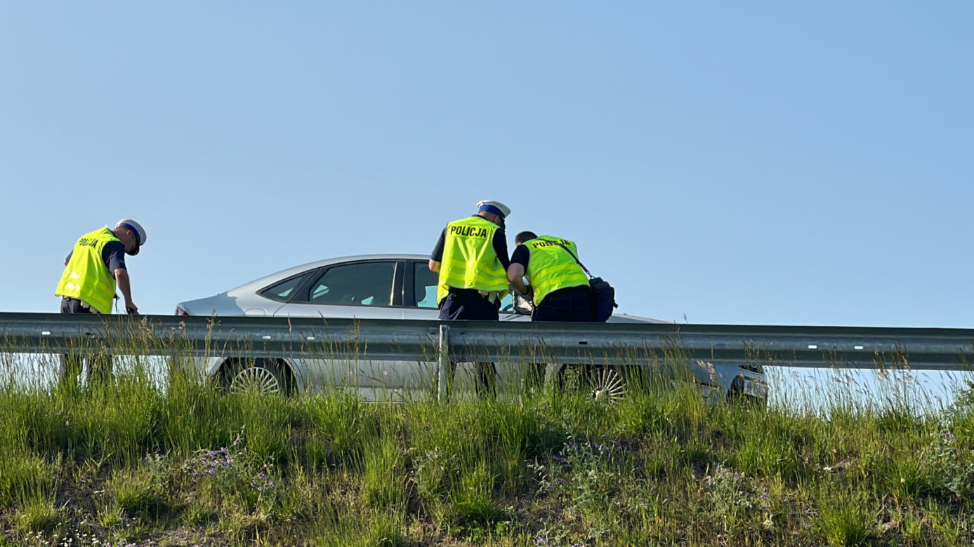 A2 pieszy potrącony na autostradzie