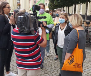 Protest przeciwko podwyżce cen biletów w MPK Wrocław