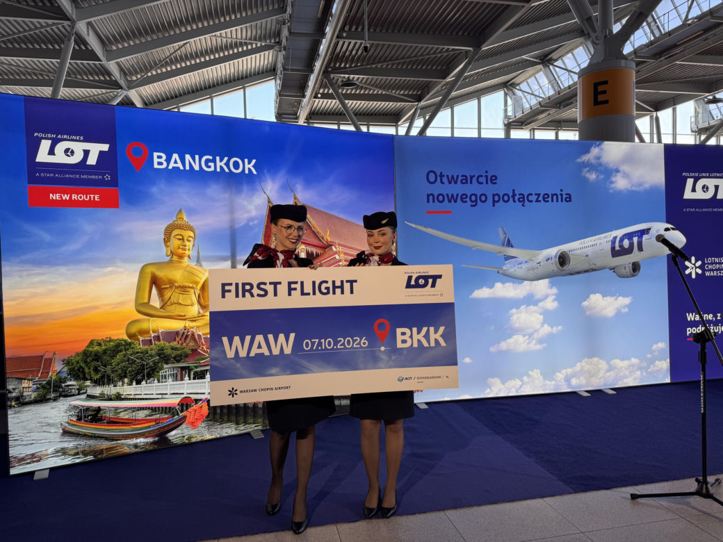 Nowa trasa LOT-u już wystartowała. Warszawa-Bangkok w około 10 godzin