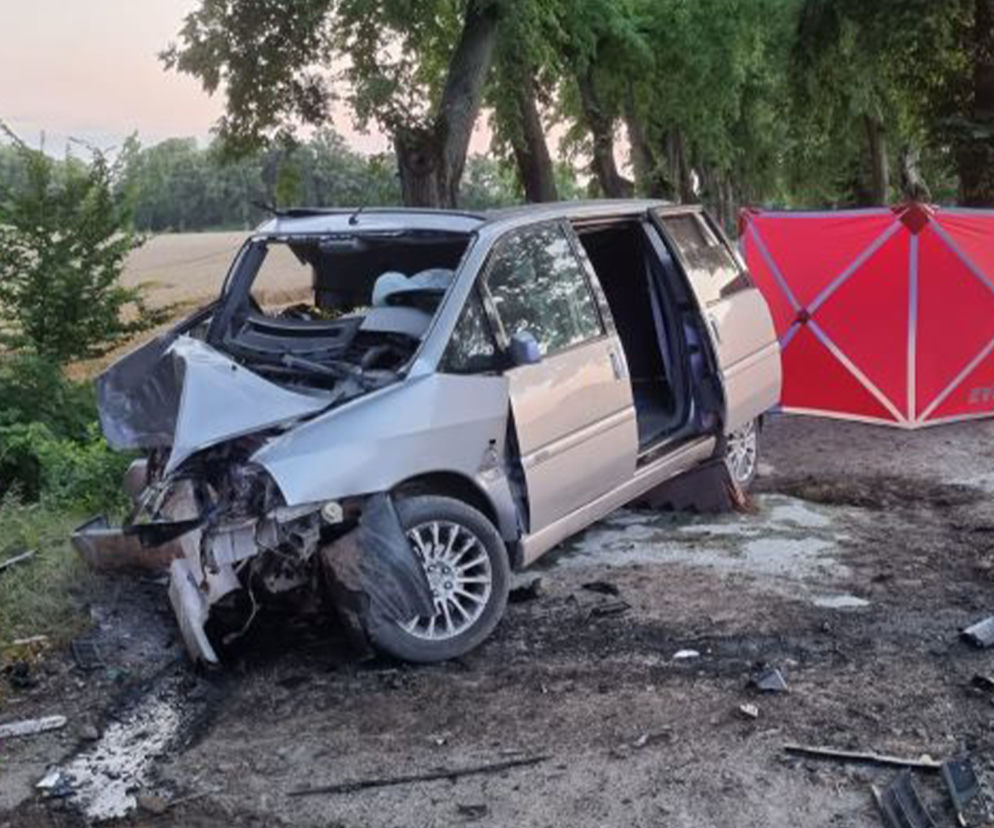 Gronajny. Tragiczny wypadek minivana