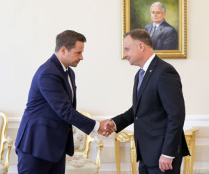 Tak Trzaskowski gnał do Dudy