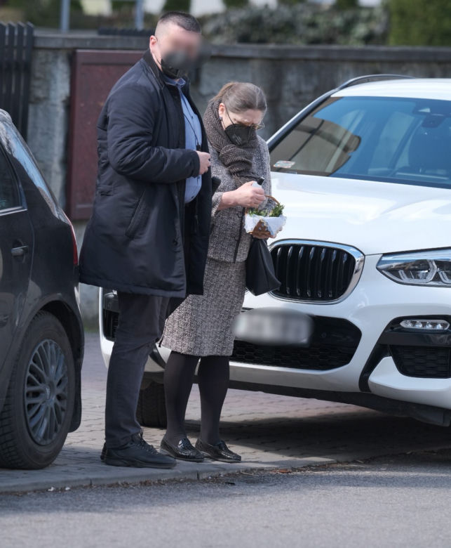 Krystyna Pawłowicz z wielkanocną święconką