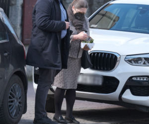 Krystyna Pawłowicz z wielkanocną święconką