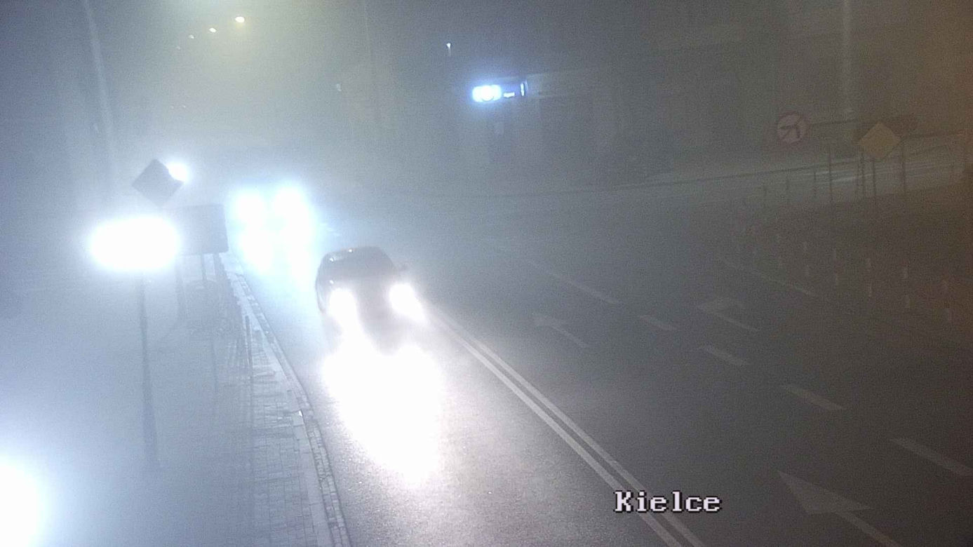 Potężna mgła na małopolskich drogach