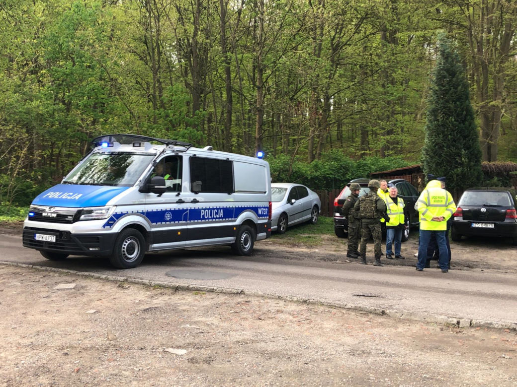 Akcja podejmowania niewybuchu w Szczecinie Podjuchach