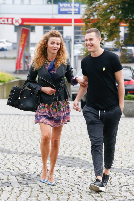 Edyta Zdrójkowska z synem Adamem