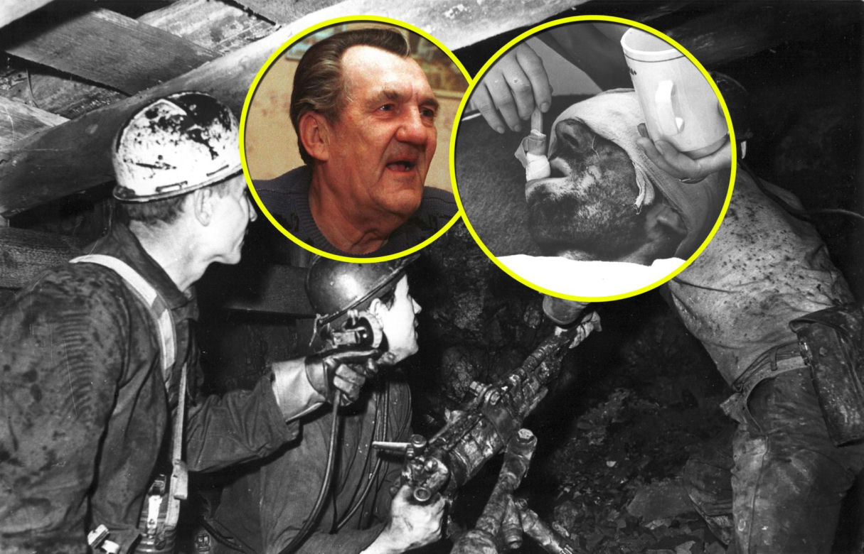 Przeżył pod zwałami węgla pijąc własny mocz
