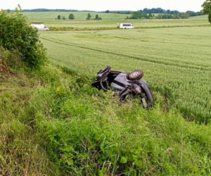 Śmiertelny wypadek w gm. Kiwity. Dwaj młodzi mężczyźni zginęli pod Lidzbarkiem Warmińskim