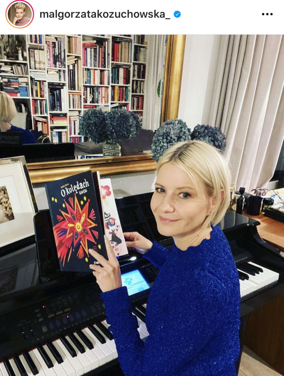 Małgorzata Kożuchowska  elegancka pani domu
