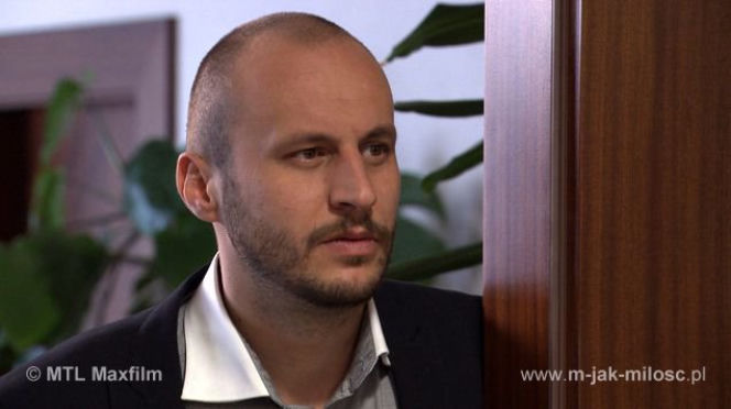 	M jak miłość odcinek 1021. Robert Lubiński (Tomasz Borkowski)