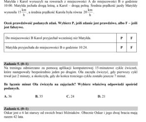 Egzamin ósmoklasisty 2020 matematyka