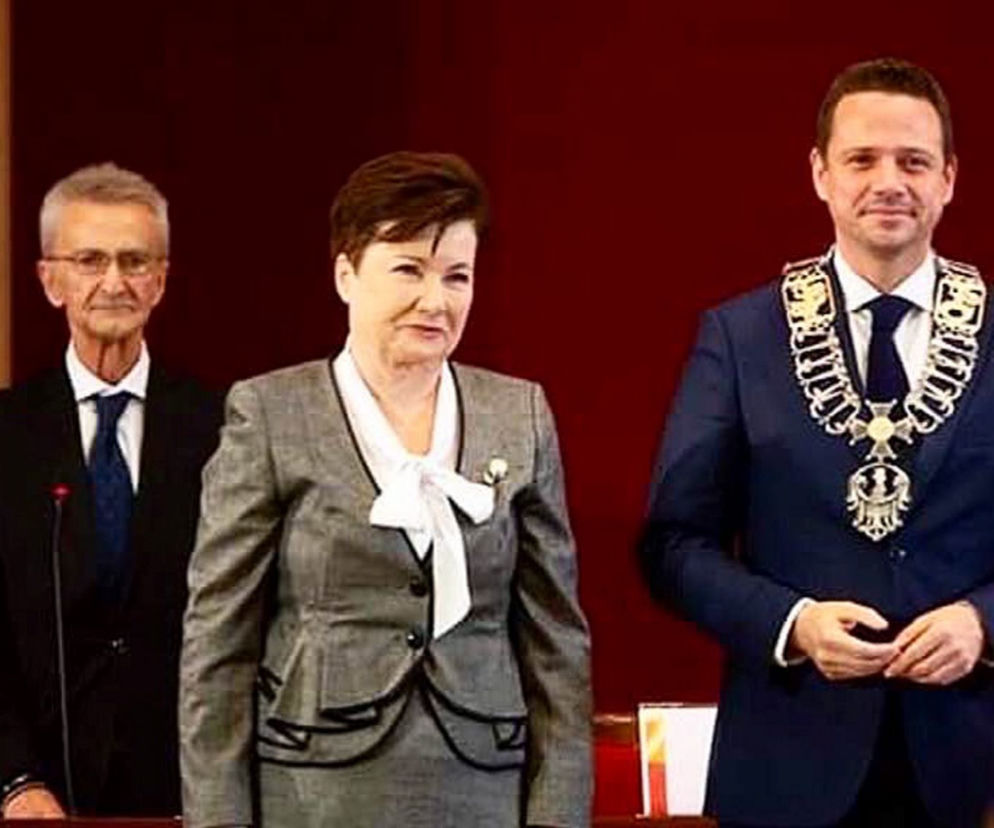 Tadeusz Ross i Rafał Trzaskowski