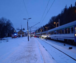 Wypadek na torach w Białym Dunajcu