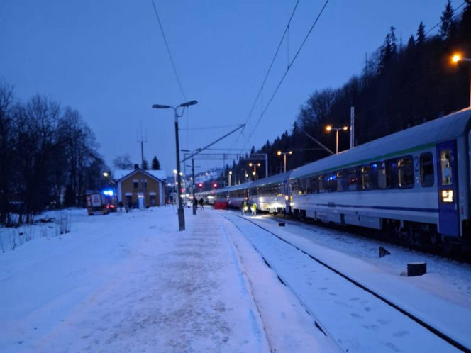 Wypadek na torach w Białym Dunajcu