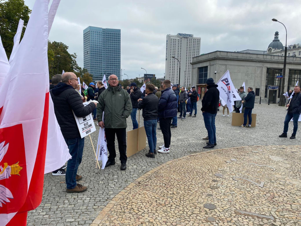 Protest SKP w Warszawie