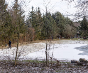Wiktorek wpadł z mamą do stawu
