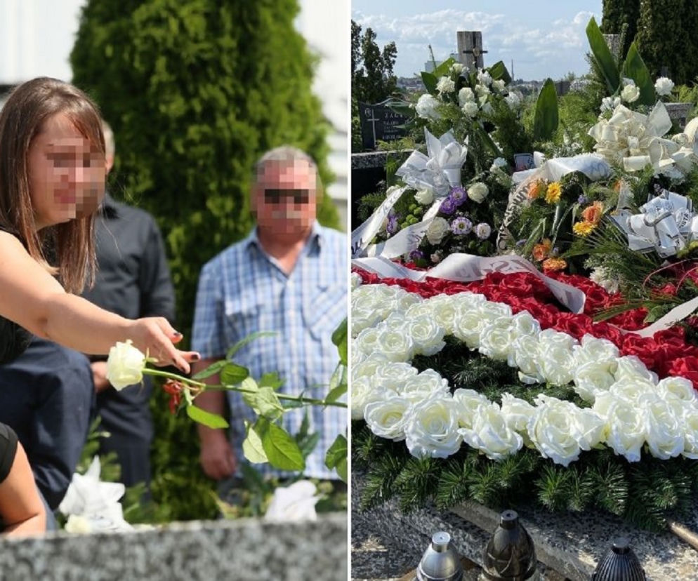 Bohaterski kierowca ciężarówki zginął w Grębiszewie. Morze łez i kwiatów zalało jego grób