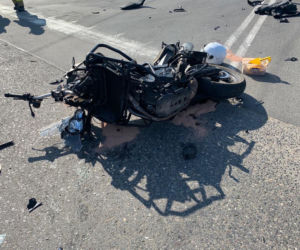 Żerków: Zderzenie samochodu z motocyklem! Kierująca ZIGNOROWAŁA znaki! Lądował helikopter LPR